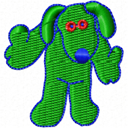 Dogs Embroidery Design 8